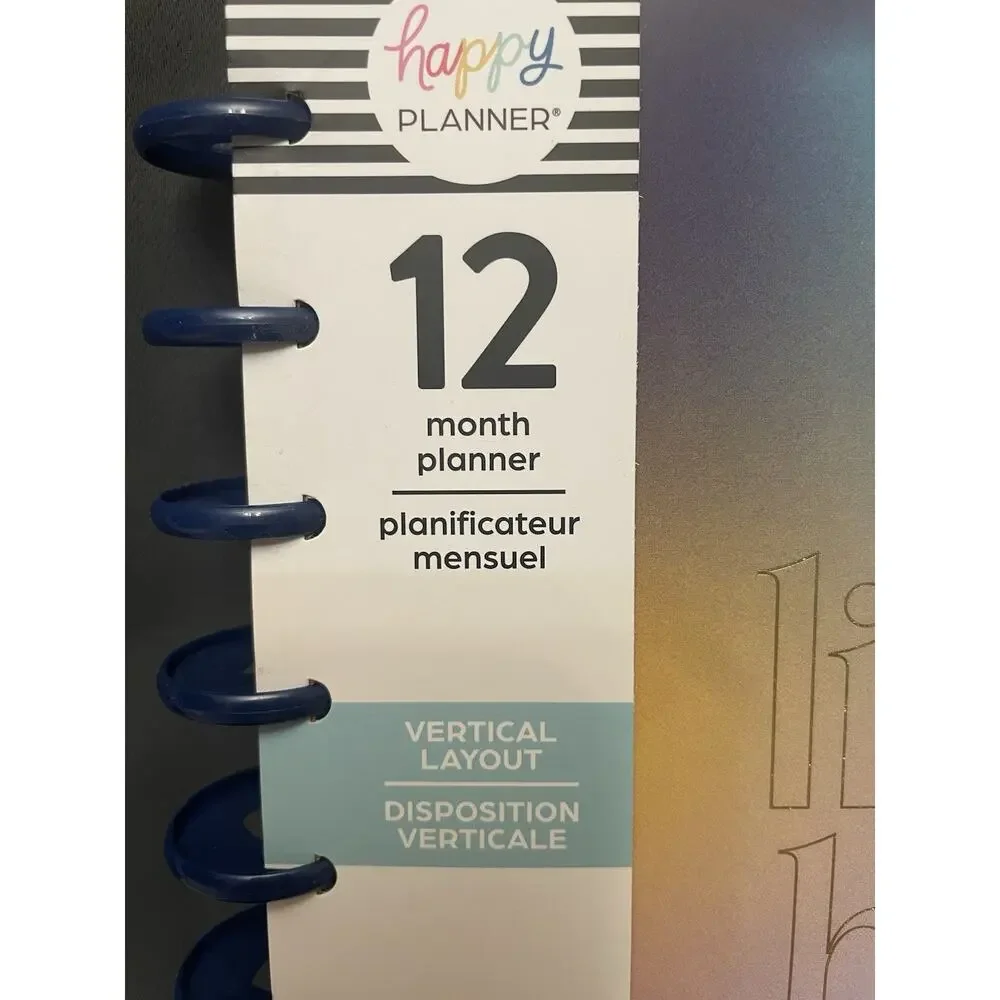 Happy Planner Classic 12 Month Vertical “Live Big” Dated 2023